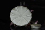 《荷葉》宜興名家紫砂壺工藝美術(shù)師手工民國綠，紫泥功夫茶具茶壺家用