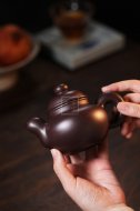 《大度》宜興工藝美術(shù)師手工創(chuàng  )新壺紫砂壺茶壺茶具紫泥