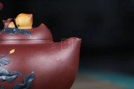 《多子多?！芬伺d紫砂壺高級工藝美術(shù)師純手工底槽青中壺茶具泡茶壺創(chuàng  )新壺