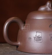 《清飲》宜興紫砂壺助理工藝美術(shù)師手工紫泥創(chuàng  )新泡茶壺茶具
