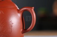 《秦權》宜興紫砂壺工藝美術(shù)師純手工大紅袍中壺茶具泡茶壺秦權