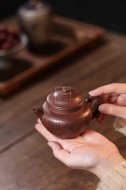 《鏡圓》宜興紫砂壺實(shí)力派名家手工文革紫泥