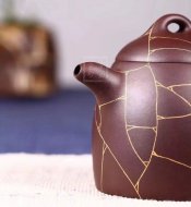 《金絲秦權》宜興紫砂壺工藝美術(shù)師手工紫泥泡茶壺秦權茶具