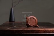 《扁竹》宜興正宗紫砂扁竹壺名家范玲手工助理工藝美術(shù)師功夫泡茶壺茶具底槽青