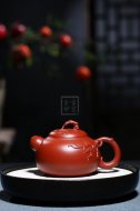 《道洪葫蘆》宜興紫砂壺工藝美術(shù)師手工刻繪大紅袍創(chuàng  )新壺泡茶壺具