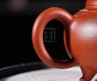 《獅韻》紫砂壺全手工茶壺老師小紅泥，絞泥（段泥、紫泥、綠泥等）壺
