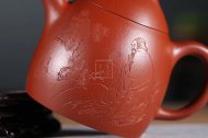 《秦權》宜興紫砂壺工藝美術(shù)師純手工大紅袍中壺茶具泡茶壺秦權