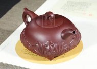 《福臨門(mén)》宜興高級工藝美術(shù)師手工紫砂壺全手工底槽青泡茶壺