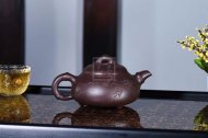 《竹節石瓢》宜興紫砂壺石瓢高級工藝美術(shù)師手工紅砂紫泥茶壺茶具