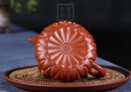 《菊蕾》宜興名家紫砂壺純全手工小煤窯朱泥泡茶壺網(wǎng)孔菊蕾壺家用套裝功夫茶具