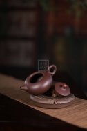 《一粒珠》宜興一粒珠紫砂工藝美術(shù)師手工紫泥泡茶壺套壺