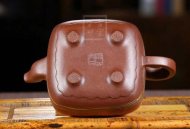 《福壽無(wú)疆》宜興紫砂茶壺名家高級工藝美術(shù)師底槽青，絞泥鳴遠四方400cc