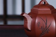 《尊六方》宜興六方紫砂壺底槽青純手工高級工藝美術(shù)師泡茶壺特價(jià)茶具