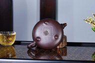 《竹節石瓢》宜興紫砂壺石瓢高級工藝美術(shù)師手工紅砂紫泥茶壺茶具