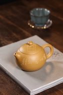 《西施》宜興高級工藝美術(shù)師手工紫砂壺西施泡茶壺茶具黃金段泥