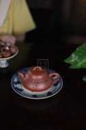 《樂(lè )在瓢飲》宜興紫砂壺高級工藝美術(shù)師手工底槽青泡茶壺具石瓢