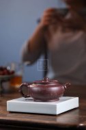 《金砂竹韻》宜興紫砂壺純手工底槽青，段泥泡茶壺