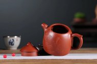 《秦權》宜興紫砂壺工藝美術(shù)師純手工大紅袍中壺茶具泡茶壺秦權