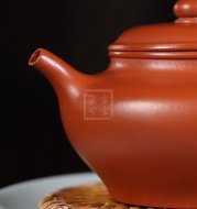 《書(shū)扁》宜興紫砂壺作品全手工朱泥書(shū)扁