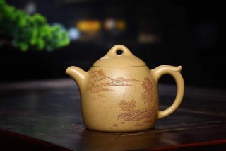 《秦權》宜興紫砂壺助理工藝美術(shù)師手工黃龍山本山段泥秦權茶壺茶具