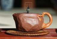 《一葉知秋》宜興紫砂壺工藝美術(shù)師手工段泥創(chuàng  )新壺壺茶具泡茶壺
