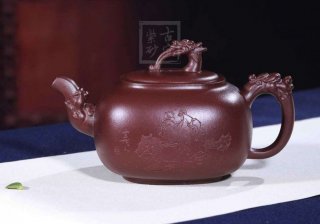 《清心雅逸》宜興紫砂壺工藝美術(shù)師純手工創(chuàng  )新壺泡茶壺底槽青茶具