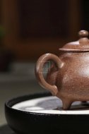 《七彩砂之三足福源》宜興工藝美術(shù)師手工紫砂壺茶壺老師七彩砂創(chuàng  )新壺