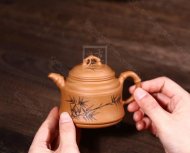 《雙線(xiàn)竹鼎彩繪》
