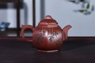 《尊六方》宜興六方紫砂壺底槽青純手工高級工藝美術(shù)師泡茶壺特價(jià)茶具