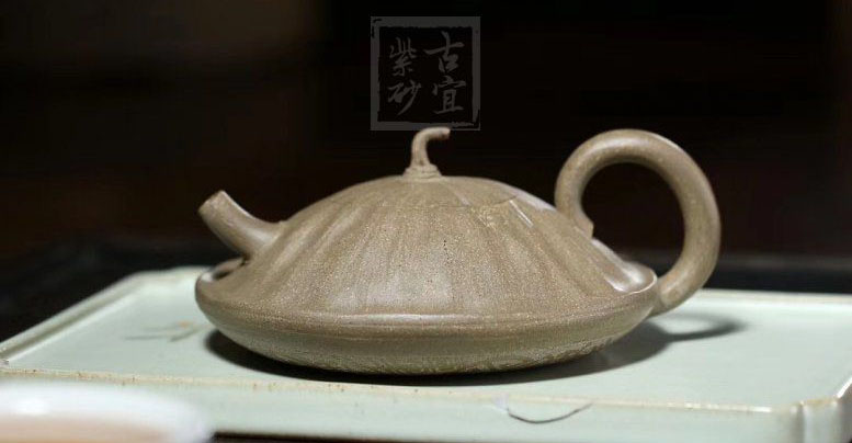 《小蓮蓬》宜興青灰泥工藝美術(shù)師全手工收藏把玩創(chuàng  )新壺茶具